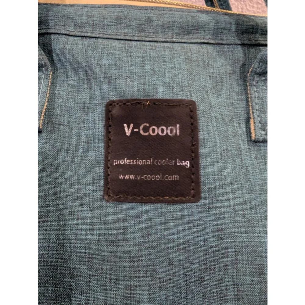 V-Coool Professional Cooler Bag Baby Bag Teal Beige Cooling Pocket Tote Backpack